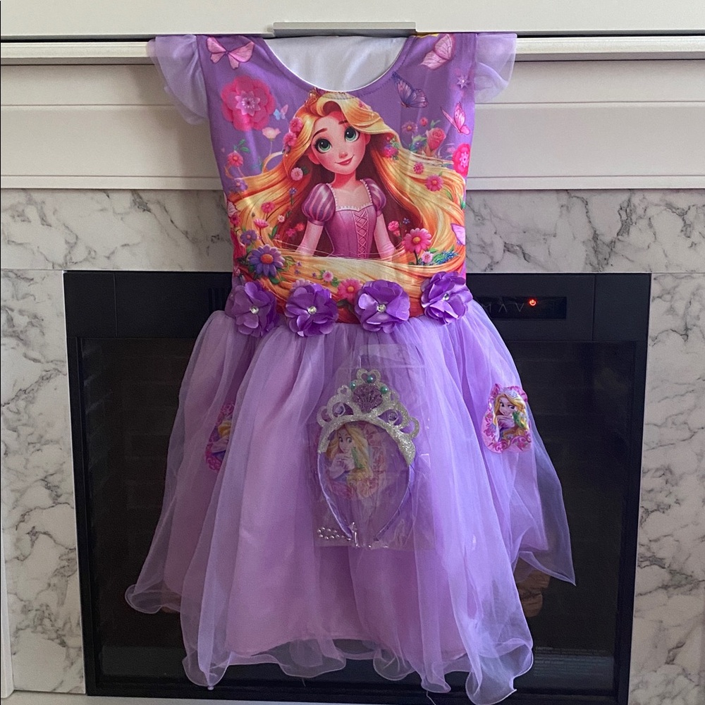 Purple Princess Dress with Headband